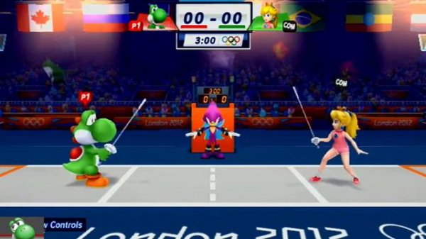 Mario & Sonic at the London 2012 Olympic Games - Fencing Gameplay