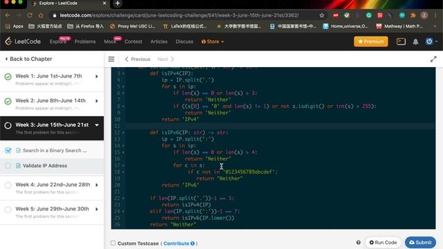 LeetCode 每日一题 Daily Challenge 468 Validate IP Address смотреть онлайн