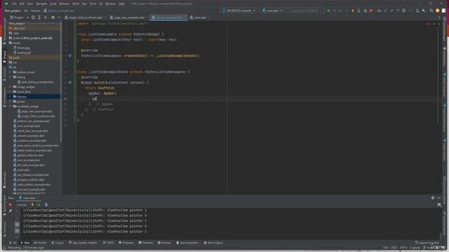 17 глава 1. Basic intro about listview and listview() смотреть онлайн