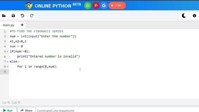 Program to find FIBONACCI SERIES in PYTHON | AKTU 2ND YEAR IMPORTANT TOPIC | PYTHON CODE | AKTU смотреть онлайн