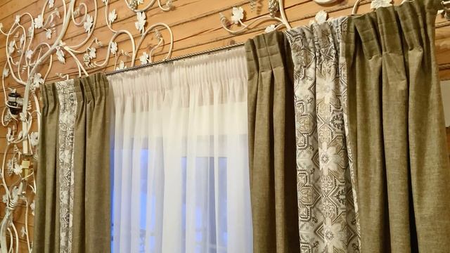 Дизайн штор в гостиную загородного дома. 1080 HD - рекомендуемое качество в настройках видеоплейера смотреть онлайн