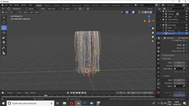 How to bake hair particles in BLENDER 2.83 смотреть онлайн
