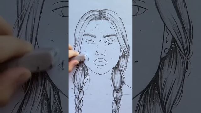How to draw a face ✍️ #art #artwork #draw #drawing #sketch #anime #artist #paint #cartoon #fashion смотреть онлайн
