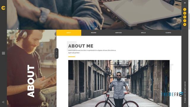 Cooper - Creative Responsive Personal Portfolio WordPress Theme смотреть онлайн