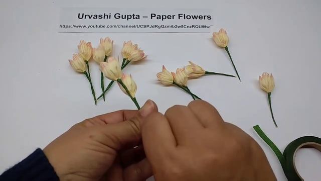 How to make Crepe Paper Flowers Enkianthus campanulatus (flower # 246) смотреть онлайн