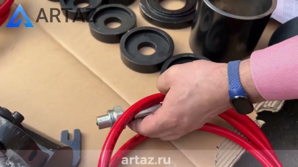 Выпрессовщик гидравлический 50 тонн для сайлентблоков, подшипников - ARTAZ ВСГ40(50)