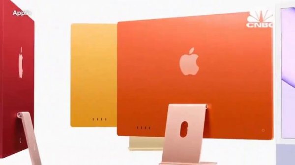 The iMac Colors ad but with the new 2021 iMacs