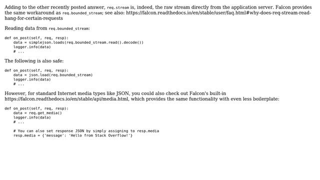 python json.loads(req.stream.read().decode("utf-8")) fails on on_post (2 Solutions!!) смотреть онлайн