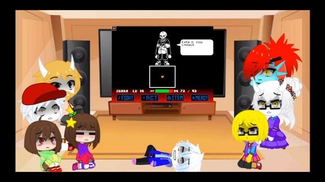 Undertale react to TS! Underswap Papyrus Full Fight смотреть онлайн