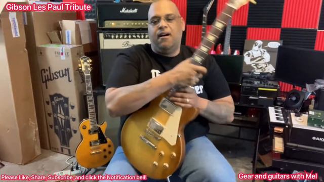 Honeyburst Gibson Les Paul Tribute. смотреть онлайн