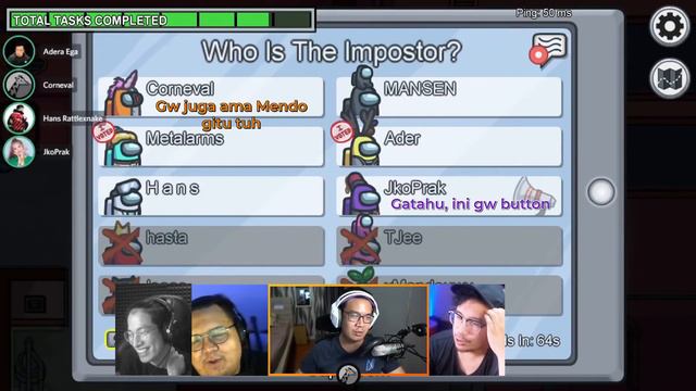 HANS TERBULLY JADI IMPOSTOR WKWK - Among Us Indonesia смотреть онлайн