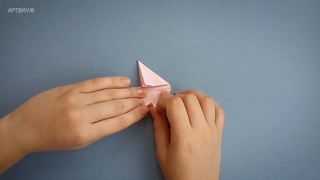 Объемное оригами сердечко за пару минут | Как сделать 3D сердце оригами без клея | Origami Heart ❤ смотреть онлайн