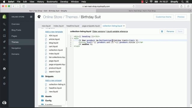 Liquid Tricks: How to use snippets in a Shopify theme смотреть онлайн