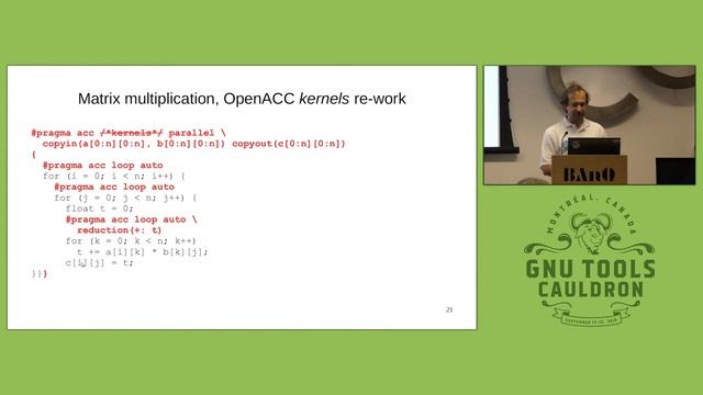 Status update on reworking OpenACC 'kernels' support in GCC - GNU Tools Cauldron 2019 смотреть онлайн