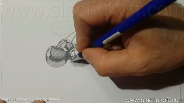 Рисуем ЧЕРЕШНИ карандашом смотреть онлайн