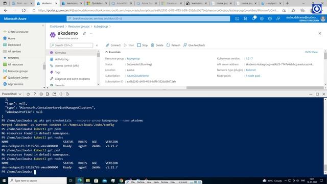 How to Create & Run Application in Azure Kubernetes Services смотреть онлайн