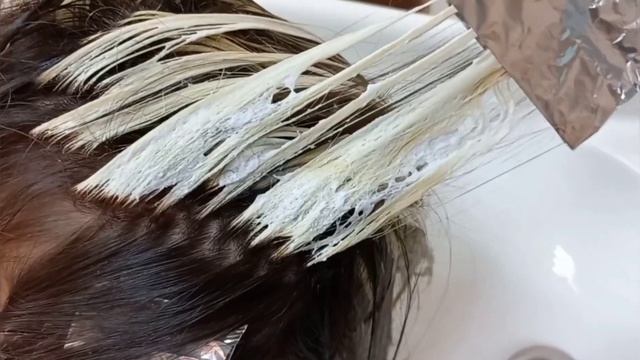 Мелирование и тонирование волос.Потрясающий результат. смотреть онлайн