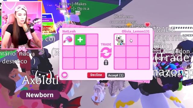 TRADING AWAY ALL MY FAVORITE PETS! EXTREME BLINDFOLDED TRADE CHALLENGE IN ADOPT ME! смотреть онлайн