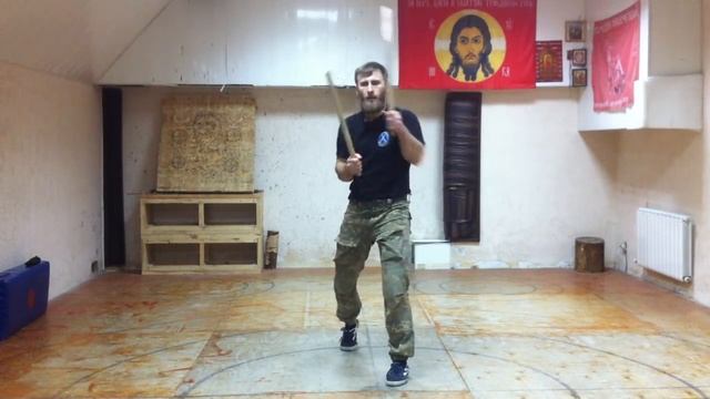 Казачий РБ. Упражнения с палками. Подготовительные упражнения для работы двумя шашками. смотреть онлайн