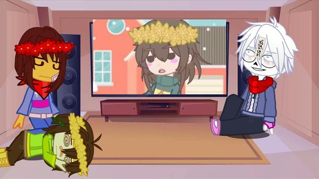 Undertale reacts to "saying alot of things as frisk" смотреть онлайн