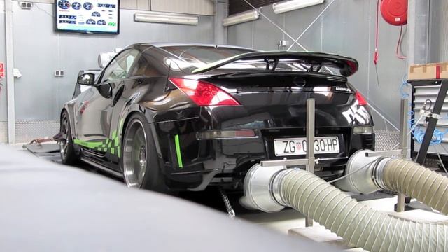 Nissan 350Z Tuning on Dynojet / K&N Typhoon / Supersprint Exhaust / 329 HP & 364 Nm / CTD-Germany смотреть онлайн