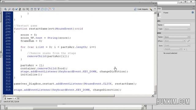 Flash CS6 Tutorial - Snake Game Part 1 смотреть онлайн