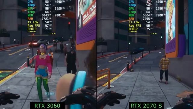 RTX 3060 против RTX  2070 SUPER