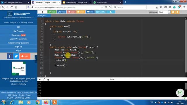Basics of Java, Thread programming смотреть онлайн