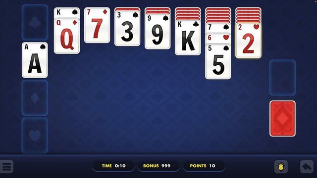 Daily Solitaire Blue Game - GamePlay Walkthrough смотреть онлайн