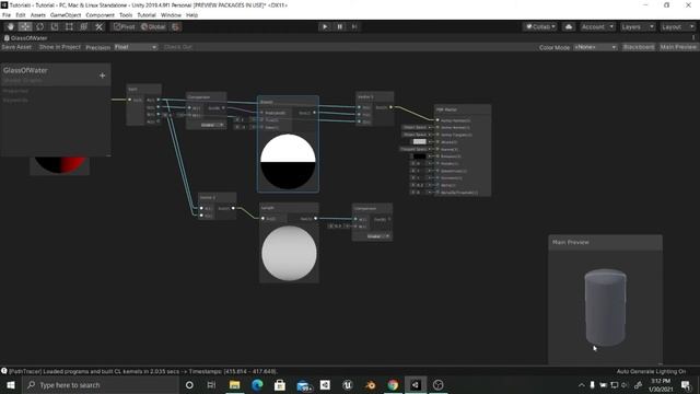 Turn a sphere into a glass with shader graph - Unity Tutorial смотреть онлайн