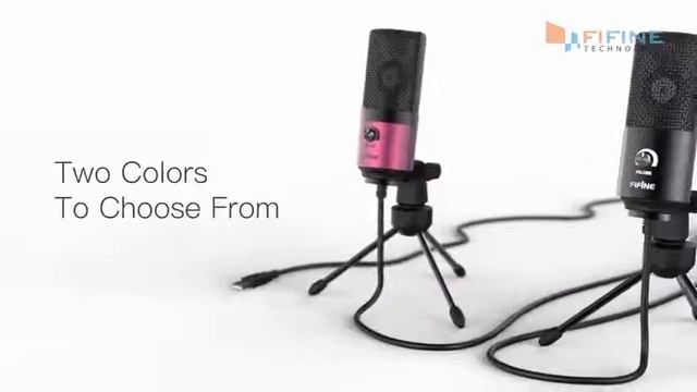 Fifine металлический USB конденсаторный записывающий микрофон смотреть онлайн