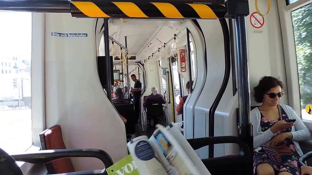 Österreich. Wien. Едем на трамвае № 6 по Вене смотреть онлайн