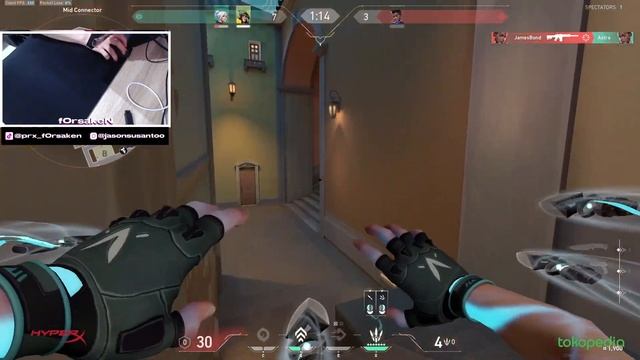 PRX F0rsakeN Jett Pearl | Valorant Pro Vod Ranked Gameplay смотреть онлайн