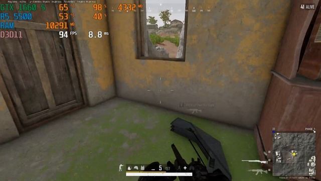 PUBG : GTX 1660 SUPER 6 GB + AMD R5 5500 ( Ultra Graphics ) смотреть онлайн