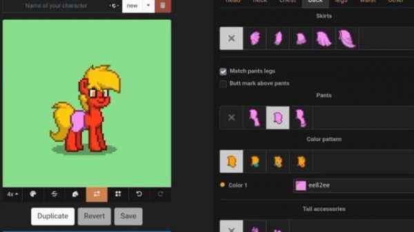 -|Туториал на кьютимарку поверх штанов в Пони Таун! Pony Town |-