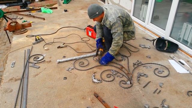 Холодная ковка Кованые перила своими руками смотреть онлайн