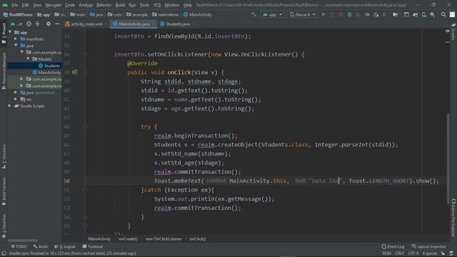 Insert Operation | RealM Android Tutorials [Hindi] | Part-4 | 2020 смотреть онлайн