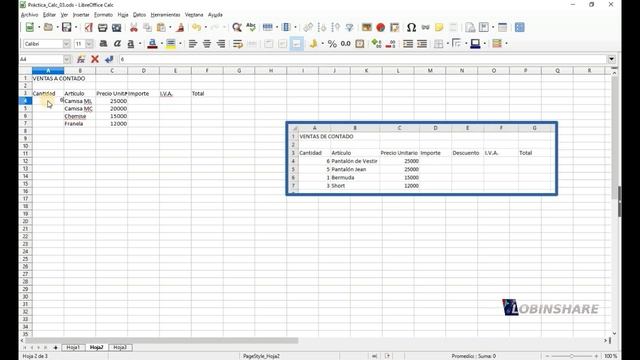 LibreOffice CALC _ Tutorial 03: INGRESAR DATOS (seleccionar, copiar, pegar...) смотреть онлайн