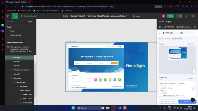 Convert Figma design to HTML CSS / React | In 3mins ? смотреть онлайн