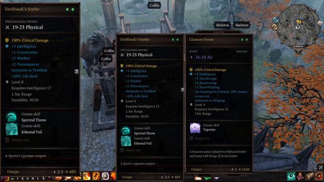 ODINBLADE SPECTRE MOD UNIQUE SCYTHE LOCATIONS | DIVINITY: ORIGINAL SIN 2