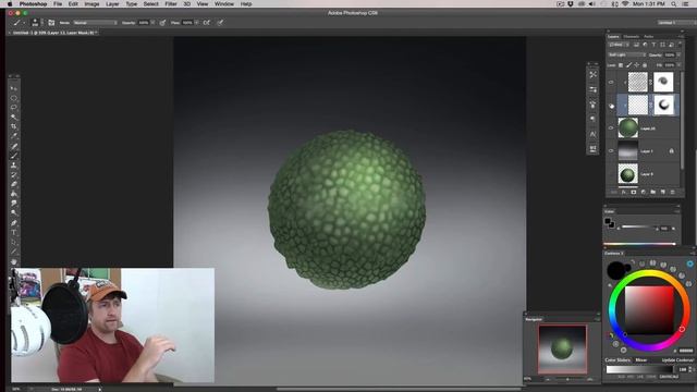 How to Paint Amphibian Skin (Alien Skin) in Photoshop смотреть онлайн