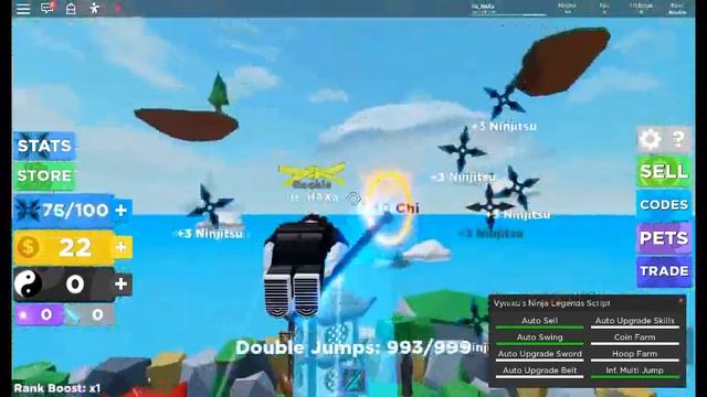 ROBLOX NINJA LEGENDS OP SCRIPT l INFINITE CASH l INFINITE JUMP l AUTOFARM l смотреть онлайн