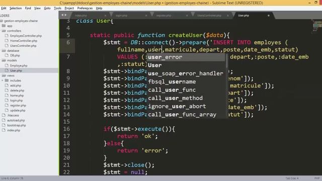 Application de gestion d'employés ب PHP MVC و PDO ( تحديث 2019 (إضافة مستخدم جديد смотреть онлайн