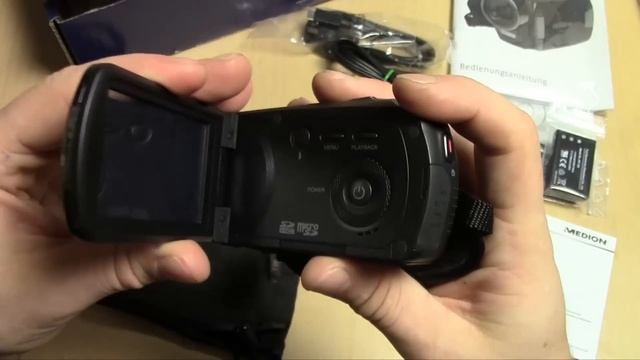Medion LIFE P47030 Full HD Camcorder UNBOXING MD 86641 смотреть онлайн