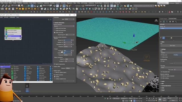 How to create blowing snow using 3ds Max, TyFlow, EmberGen, and Nvidia USD Composer - Tutorial смотреть онлайн