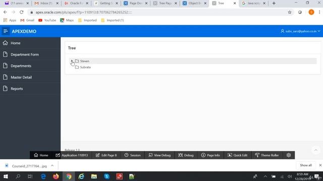 Oracle apex web application | Tree Region in Oracle Apex смотреть онлайн