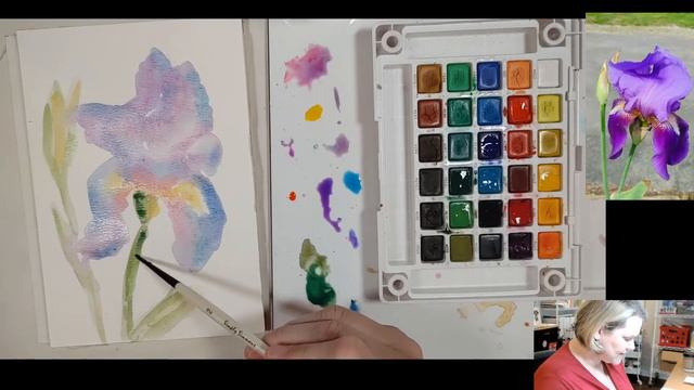 How to Paint a Iris in Watercolor in 30 Minutes or Less смотреть онлайн