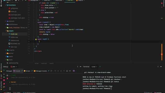 NUXT로 혼자 웹사이트 만들기 9 파이어베이스(firebase) 파이어스토어(firestore) CRUD 해보기 смотреть онлайн