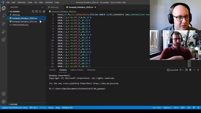 Osa 04 - Pandas DataFrame describe ja resample смотреть онлайн