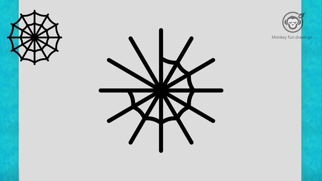 How to draw a Spider web easy for beginners drawing Spider web смотреть онлайн